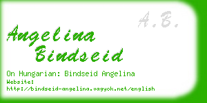 angelina bindseid business card